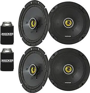 kicker 46csc674 - two pairs of cs-series csc67 6.75-inch (165mm) coaxial speakers, 4-ohm (2 pairs)