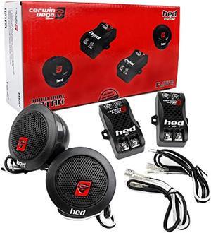 cerwin-vega h7tak 600w max / 70w rms 1" flush mount silk dome tweeters, black
