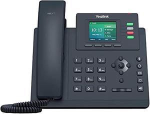 yealink t33g ip phone, 4 voip accounts. 2.4-inch color display. dual-port gigabit ethernet, 802.3af poe, power adapter not included (sip-t33g) (renewed)
