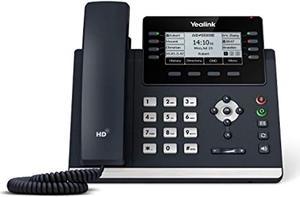 yealink t43u ip phone, 12 voip accounts. 3.7-inch graphical display. dual usb 2.0, dual-port gigabit ethernet, 802.3af poe, power adapter not included (sip-t43u)