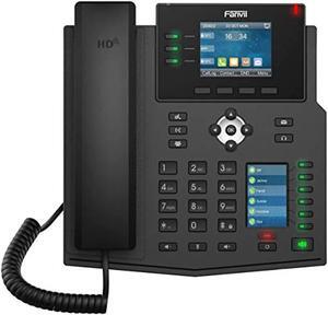 fanvil x4u gigabit sip enterprise desktop phone with dual-color lcd display