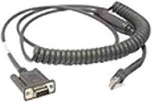 zebra cba-r46-c09zbr 2.8m rs232 db9 black serial cable