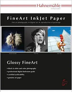 hahnemuhle baryta fb, bright white high gloss inkjet paper, 350 gsm, 13x19", 25 sheets hahnemuhle baryta fb, bright white high gloss inkjet paper, 350 gsm, 13x19", 25 sheets