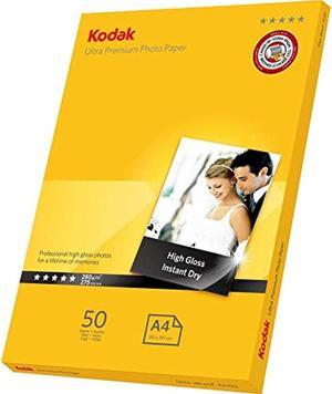 kodak a4 gloss photo paper premium printer paper for inkjet printers a4 - 280gsm [50 sheets]