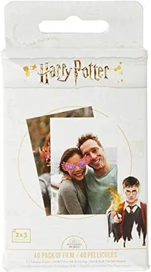 lifeprint ph50 harry potter magic photo and video printer sticky backed film - 40 pack, white
