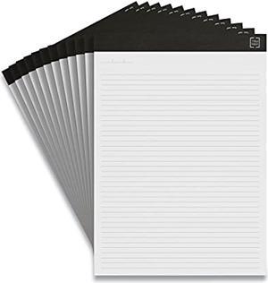 TRU RED Notepads Narrow Rule White Sheets 8.5x11.75 50sht 12/Pack TR57384