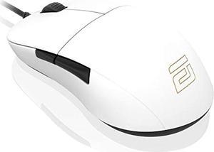 endgame gear xm1r gaming mouse - paw3370 sensor - 50 to 19,000 cpi - mouse for gaming - 5 buttons - kailh gm 8.0 switches - 80 m - wired computer mouse - 2.46 oz lightweight gaming mouse - white
