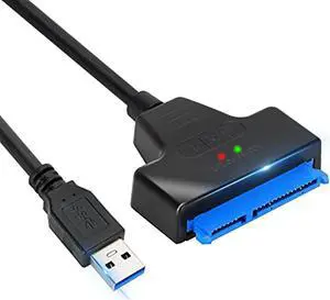sata to usb adapter cable for 2.5 inch ssd and hdd,vcom usb 3.0 to sata iii hard driver adapter,support uasp sata to usb cable sata adapter cable usb to sata adapter hdd to usb ssd sata cable-black