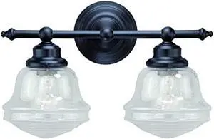 huntley 2 light bronze farmhouse schoolhouse bathroom vanity fixture