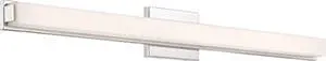 nuvo 62/1103 one light vanity, 36", polished nickel