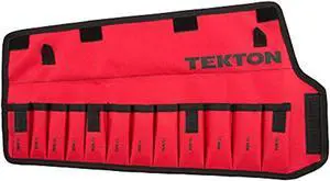 TEKTON ORG27212 Stubby Comb. Wrench Pouch,8-19mm,12 Tool, Woven Polyester