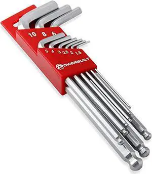 alltrade 640082 mm long arm ballend hex key set, 9 piece