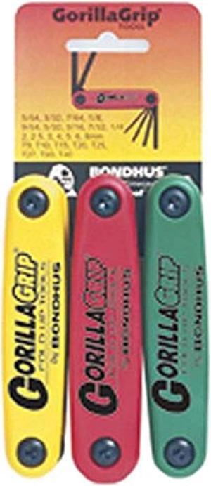 bondhus 12533 gorillagrip hex&star triplepk,12587 2-8mm,12589 & 12634 t9-t40