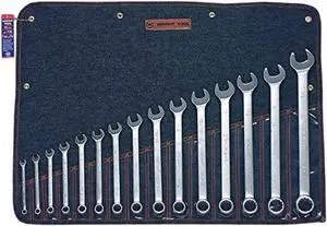 wright tool 715 15 pc. 12 pt. combination wrench set 5/16"-1-1/4"