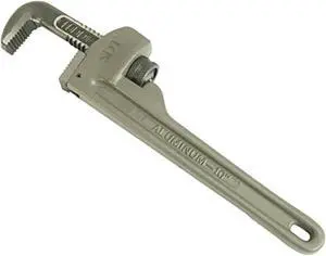 steel dragon tools 10" aluminum straight pipe wrench 31090 model 810, 1-1/2" capacity