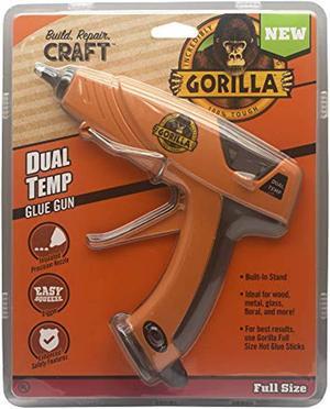 gorilla dual temp full-size hot glue gun, orange