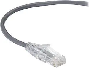 black box c6apc28-gy-02 cat6a 500-mhz stranded ethernet patch cable - unshielded (utp), cm pvc, snagless
