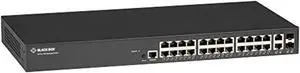 black box lgb1126a-r2 gigabit ethernet (1000-mbps) managed switch - (24) 10/100/1000-mbps copper rj45