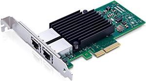 AXIOM 10GBS DUAL PORT RJ45 PCIE 3.0 X4 NIC CARD FOR DELL - 406-BBKU