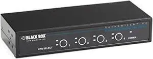 KVM SWITCH FOR PS/2 SERVERS AND CONSOLES - 4-PORT, GSA, TAA