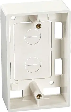 SURFACE MOUNT BOX - SINGLE GANG, OFFICE WHITE, GSA, TAA
