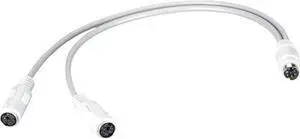 MINI DIN Y-CABLE - 6-PIN, FEMALE/MALE/FEMALE