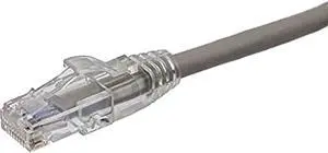 AXIOM 200FT CAT6 550MHZ PATCH CABLE CLEAR-SNAGLESS UNIVERSAL BOOT (GRAY)