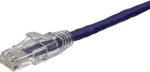 AXIOM 200FT CAT6 550MHZ PATCH CABLE CLEAR-SNAGLESS UNIVERSAL BOOT (PURPLE)