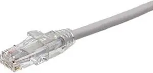 AXIOM 200FT CAT6 550MHZ PATCH CABLE CLEAR-SNAGLESS UNIVERSAL BOOT (WHITE)