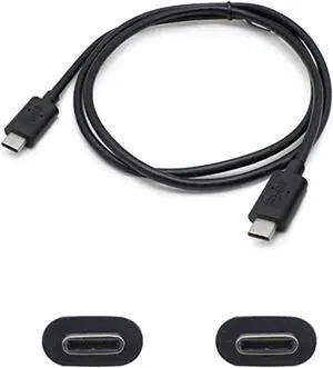 addon 6ft usb 3.1 (c) male to male black cable - 6 ft usb-c data transfer cable for macbook, notebook, pc, mouse, keyboard, external hard drive, flash drive - first end: 1 x type c male usb - second addon 6ft usb 3.1 (c) male to male black cable - 6 ft usb-c data transfer cable for macbook, notebook, pc, mouse, keyboard, external hard drive, flash drive - first end: 1 x type c male usb - second