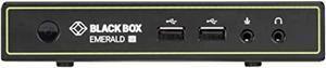 black box network - emd2000se-r emerald se dvi kvm-over-ip matrix switch receiver - single head, full hd dvi, vusb 2.0, serial, audio - 1 computer(s) - 1 remote user(s) - 426.51 ft range -