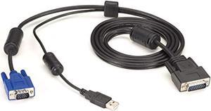 black box video/usb cable - hd-26 (m) to usb, hd-15 without pin 9 (m) - 6 ft - for p/n: sw2006a-usb-eal, sw2009a-usb-eal, sw4006a-usb-eal, sw4009a-usb-eal