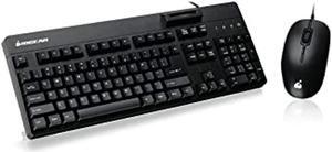 IOGEAR TAA-Comp Keyboard Built In CAC Reader Mouse GKBSR202TAAKIT