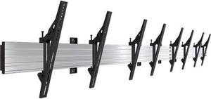 atdec wall mount for flat panel display - 50 screen support - 440 lb load capacity - black, silver