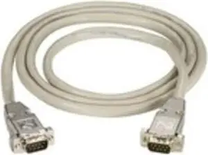black box corporation 50-ft rs232 shielded cable metal hood db9 male/male