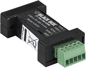 black box usb 2.0 to rs485 4-wire converter, terminal block, 1-port