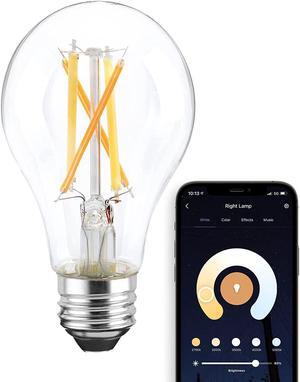 satco s11274 starfish wifi-control a19 led tunable white smart light bulb, 7.5 watts, 2200k-5000k