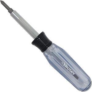 husky 6 in 1 reversible screwdriver flat head and phillips
