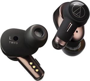 audio-technica ath-twx9 wireless earbuds, premium listening experience with bluetooth wireless, noise-cancellation, high-resolution drivers with innovative acoustic technology