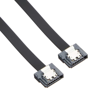 akasa proslim | super slim sata cable | 7-pin sata 3 cable | up to 6 gbps | for sata ssd, hdd, cd driver, cd writer | 50cm | black | ak-cbsa05-50bk akasa proslim | super slim sata cable | 7-pin sata 3 cable | up to 6 gbps | for sata ssd, hdd, cd driver, cd writer | 50cm | black | ak-cbsa05-50bk