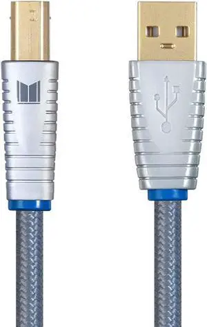 monolith usb digital audio cable - usb a to usb b - 1 meter, 22awg, oxygen-free copper, gold-plated connectors