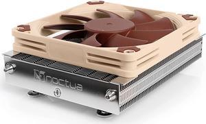 noctua nh-l9a-am5, premium low-profile cpu cooler for amd am5 (brown)