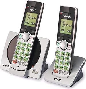 vtech cs69192 dect 60 expandable cordless phone with caller id and handset speakerphone 2 handsets silver