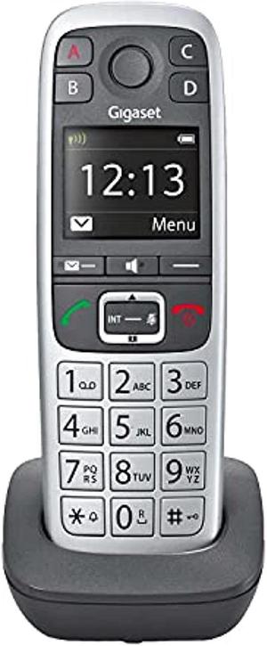gigaset e560h - additional handset for cordless senior phone, sos- function, landline phone, volume amplification (platinum, pack of 1)
