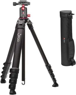 3pod wander aluminum travel tripod with 3pod ab1 ab series aluminum ball head kit