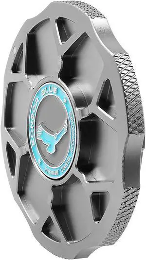 kondor blue z cine cap compatible with nikon - silver metal aerospace grade aluminum body cap for camera lens port