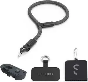 shiftcam pro camera strap with quick release, compatible with progrip & most phone cases, lightweight & convenient to keep you in the action (neck strap)