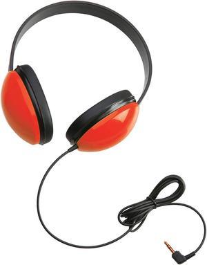 califone 2800-rd listening first stereo headphones with 3.5mm mini plug, red