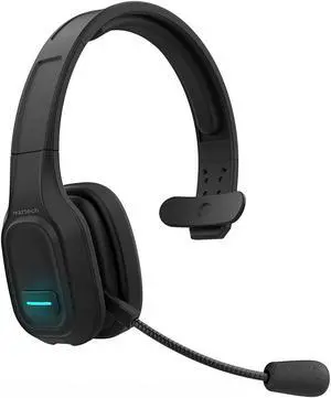 trucker wireless bluetooth headset with microphone, naztech nxt-700 xtreme noise cancelling truck driver headset, adjustable headband, memory foam ear cups for all-day comfort, 32hr talk [black] 15443