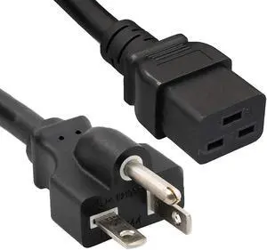cable leader 12 awg 20a 125v power cord nema 5-20p to iec 320 c19 (3ft)